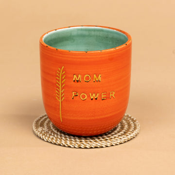 Mom Power Mottolu 24 Ayar Altın Kaplı Mug Bardak
