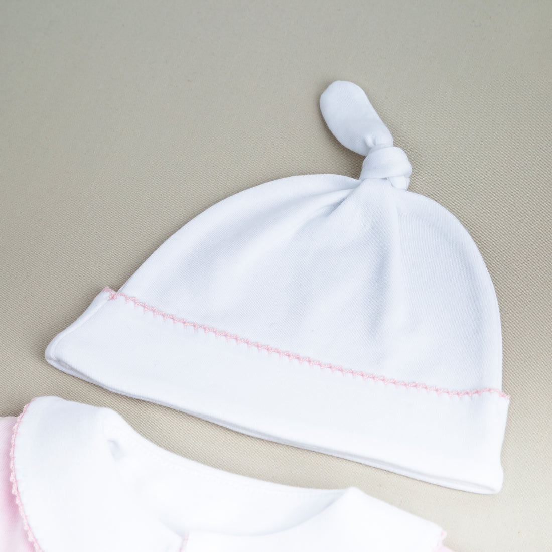 Elegant Pembe Tığ İşi Süslemeli 6'lı Organik Hastane Çıkışı