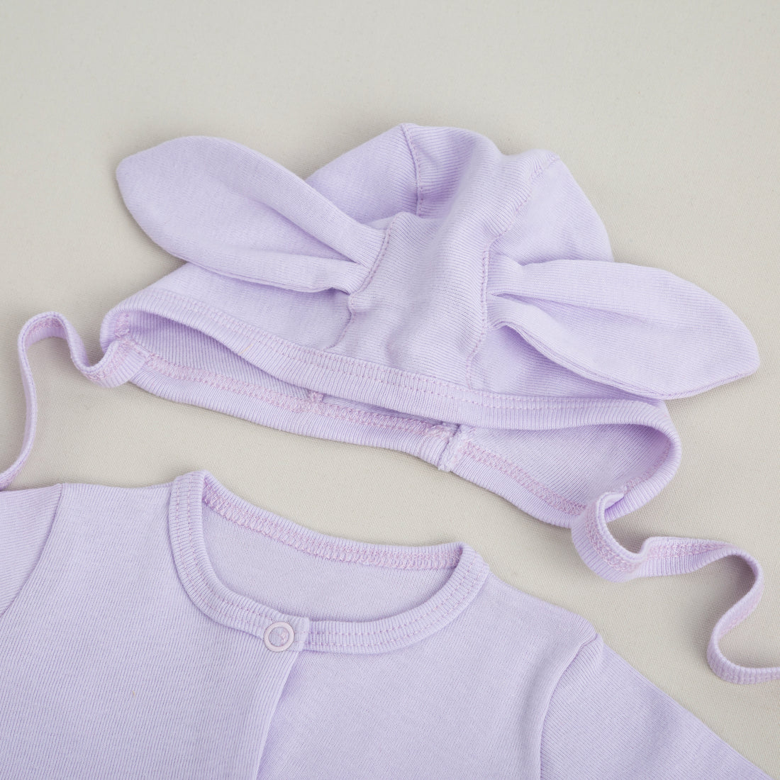 Lila Tavşan Kulaklı 5'li Organik Hastane Çıkışı