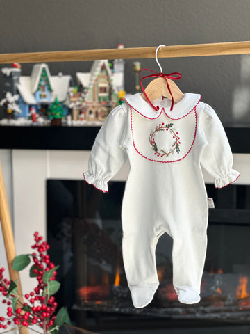 Kokina Nakışlı Organik Kız Tulum